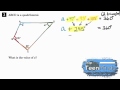 Interior Angles Of A Quadrilateral | Problem Solving to Find Angles