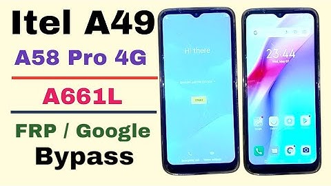 Itel A49 (A661L) frp  / Google bypass without PC