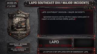 Southeast Division - *Live* LAPD Police Scanner - LA Captain - 27-Jul-2026 - S5