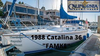 1988 Catalina 36 'FAMKE' Walkthrough | California Yacht Sales