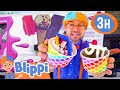 Blippi Explores an Ice Cream Truck! | 3 HOURS OF BLIPPI TOYS! | Educational Videos for Kids
