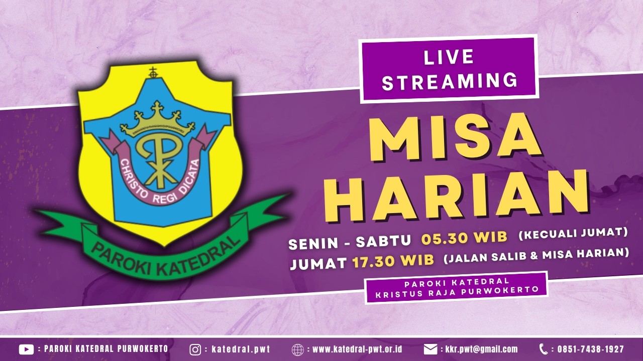 Misa Harian - Selasa, 3 Maret 2026 - 05.30 WIB - Katedral Purwokerto