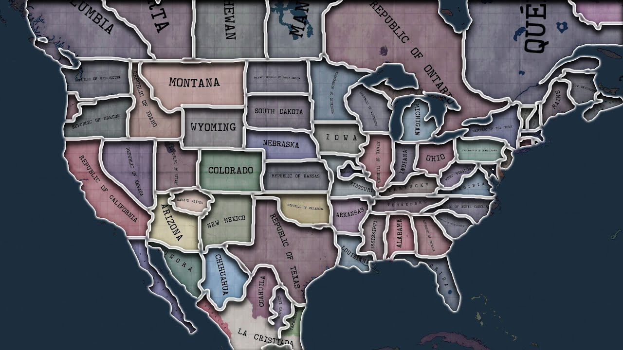 North America Divided Who Will Unite HOI4 Timelapse YouTube North America Divided Who Will Unite HOI4 Timelapse YouTube