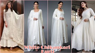 2021 Latest White Chikankari Kurti Designs| New Lukhnowi Chikankari Dress Ideas| #TheFashionGallery
