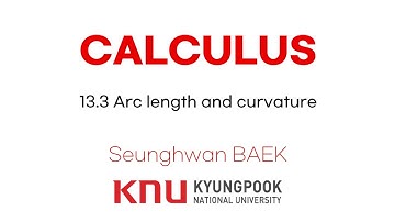 [CALCULUS, Stewart (8E)] 13.3 Arc length and curvature