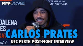 Carlos Prates reacts to JDM masterpiece, has answer for Islam Makhachev's takedowns | UFC Perth