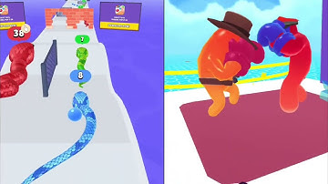 Snake Run vs Join Blob Clash 3D funny gameplay walkthrough android games 