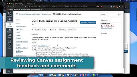How see comments left by a teacher for an assignment in Canvas