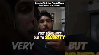 Iranian footfall team facing discrimination in FiFA football world cup? #fifaworldcup #iranfootball
