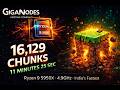 16,129 Chunks Generated in 11 Minutes — Ryzen 9 5950X Minecraft Server India