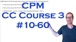 CPM CC Course 3 Chapter 10 Problem 60