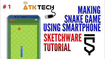Making snake game using smart phone #skrchwaretutorial #atktech #snakegame