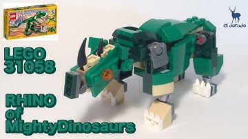 “LegoOri” designed on reblickable.com LEGO CREATOR 31058 MightyDinosour Alternate-Mighty Rhino/eldor