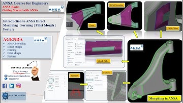 0.1.7 ANSA Morphing | ANSA Direct Morph  | Forming | Morph Feature | Morph Fillet