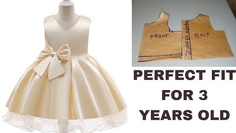 Diy Toddler Fashion: Easy Steps to Draft a Basic Bodice Pattern For Three Years Old.