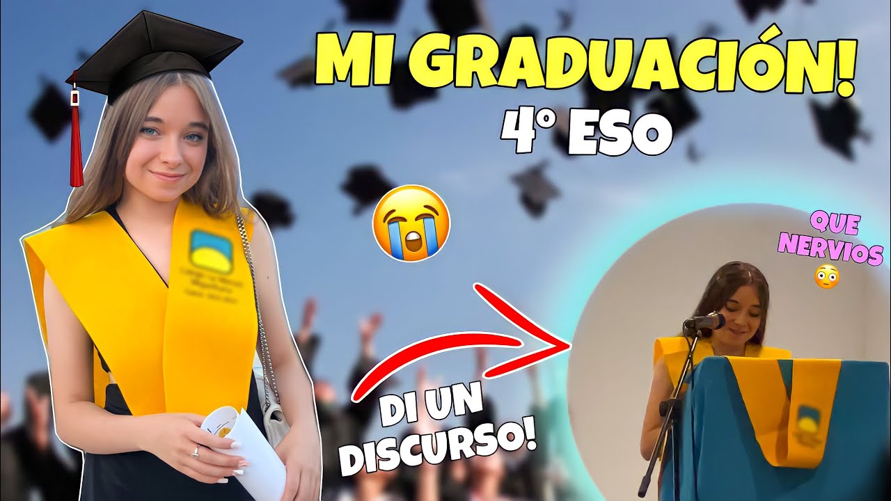 ME ARREGLO para MI GRADUACIÓN de 4º DE LA ESO🎓 OS ENSEÑO mi VESTIDO de GRADUCACIÓN👗