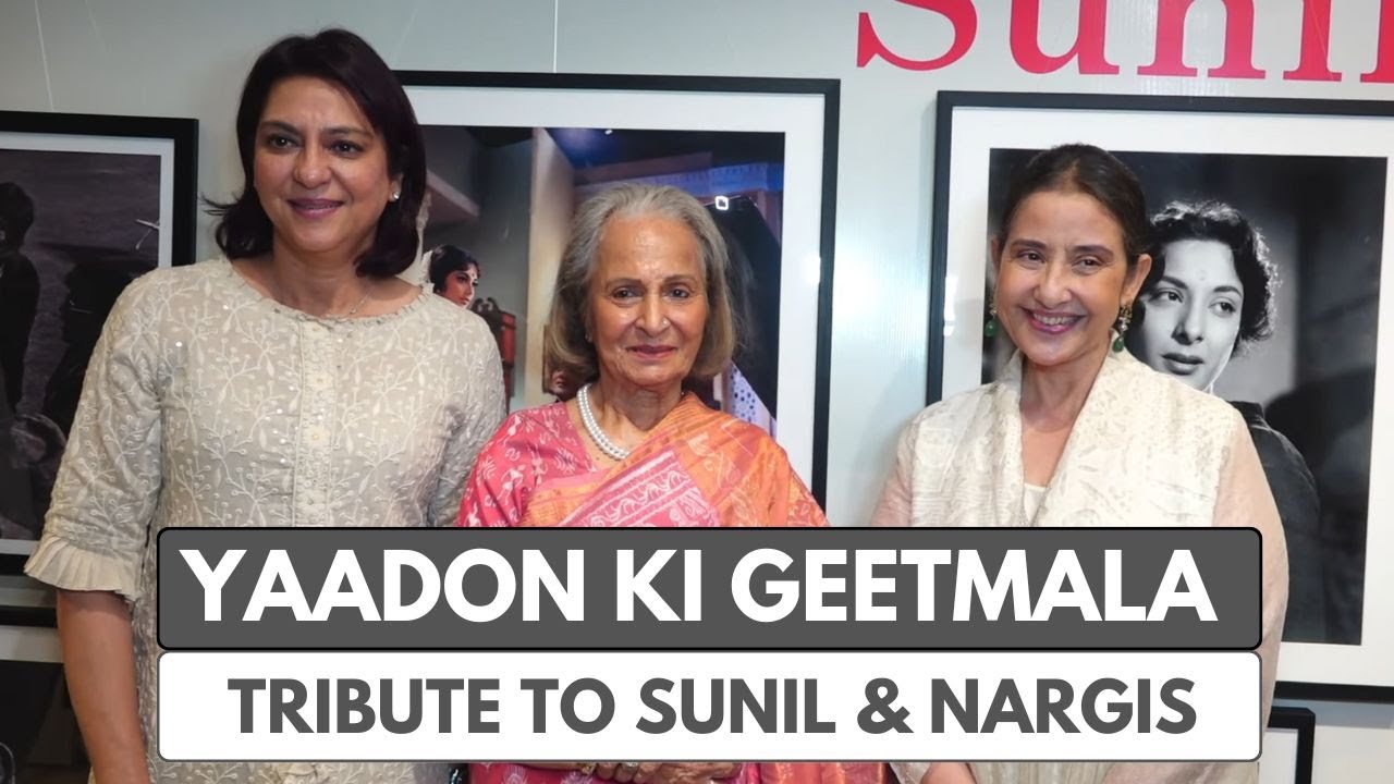 Маниша Койрала и Вахида Рехман на музыкальном вечере - Yaadon Ki Geetmala, дань уважения Сунилу и...