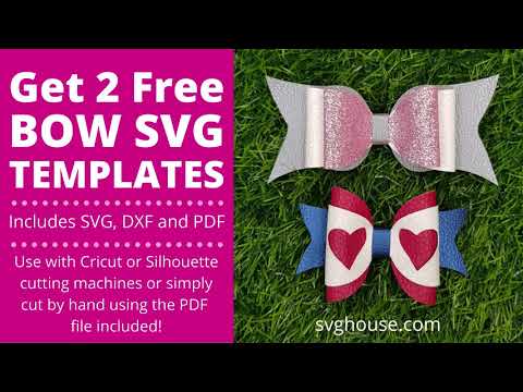 Download Bow Svg Two Free Designs Includes Svg Dxf And Pdf SVG Cut Files