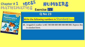 Cambridge IGCSE Extended Maths Solutions - Chapter1 Ex 15 Q 23 - Standard Form - David Rayner