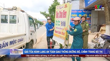 Thị trấn Mộc Châu ra quân giải tỏa hành lang an toàn giao thông đường bộ, chỉnh trang đô thị