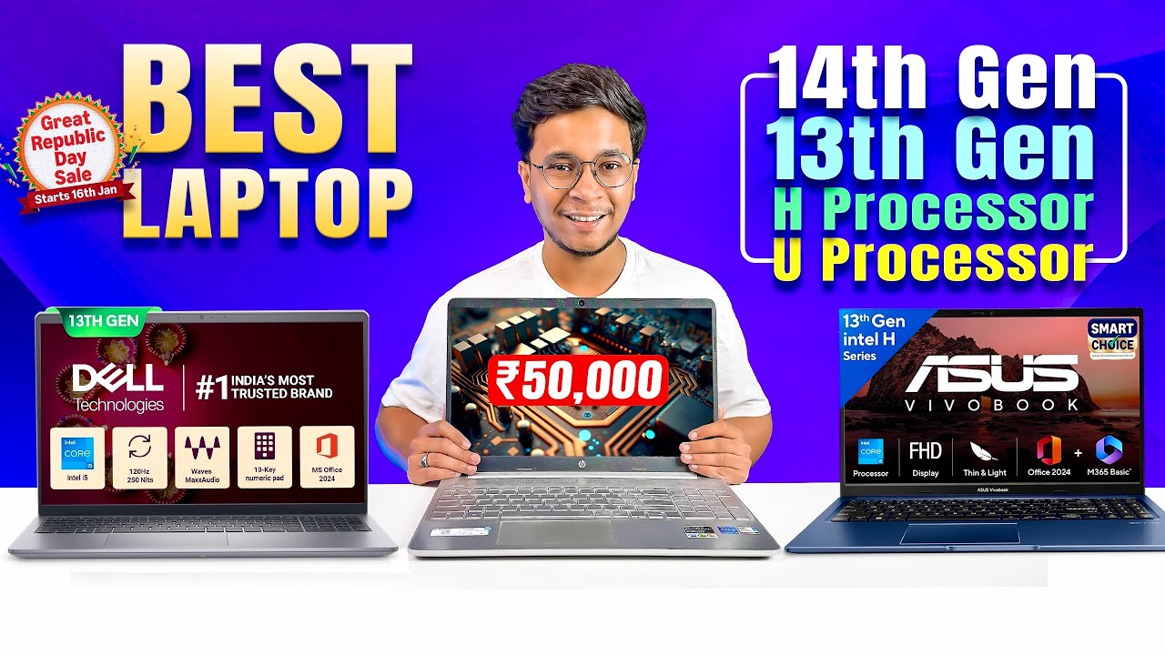 2026 Best Laptop Under ₹50,000 ⚡ Professional, Editing & Gaming ⚡ Intel 13th vs 14th Gen
