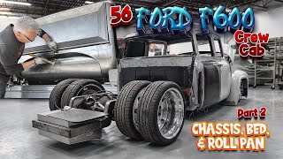 56 Ford F600 'Crew Cab' • Part 2 • Chassis, Bed, & Roll Pan