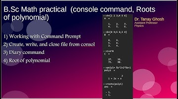 Scilab free alternative to MATLAB B.Sc Math Practical Lecture 5