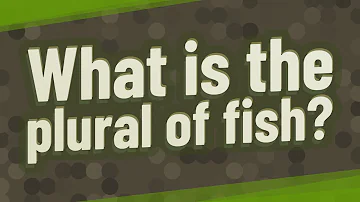 Was ist der Plural von Fish?