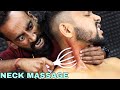 Heavy Oil Neck Massage with Rolling Comb | Head Massage &amp; Head Scratching | Neck &amp; Hair Cracking