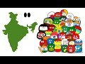 What are the states and territories of india