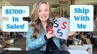 Poshmark Reseller Ship With Me 1700+In  Sales What Sold Online Fast For Big Profits