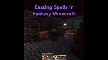 Fantasy Minecraft Shorts - Spell Engine Tutorial - Casting spells in Fantasy Minecraft