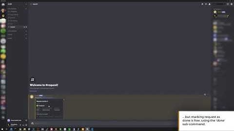 Grafik Discord bot — Request services demo
