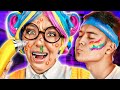 Extreme RAINBOW NERD MAKEOVER | Hacks To Become POPULAR* Beauty Transformation With Gadgets