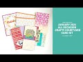 Pink & Main January 2021 Crafty Courtyard Kit | 5 Cards 1 Kit