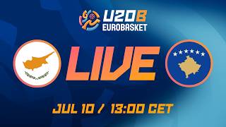 LIVE - Cyprus v Kosovo | FIBA U20 EuroBasket 2026 Division B | Group Phase