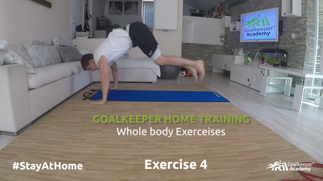 Goalkeeper home training Whole Body Exercises YouTube