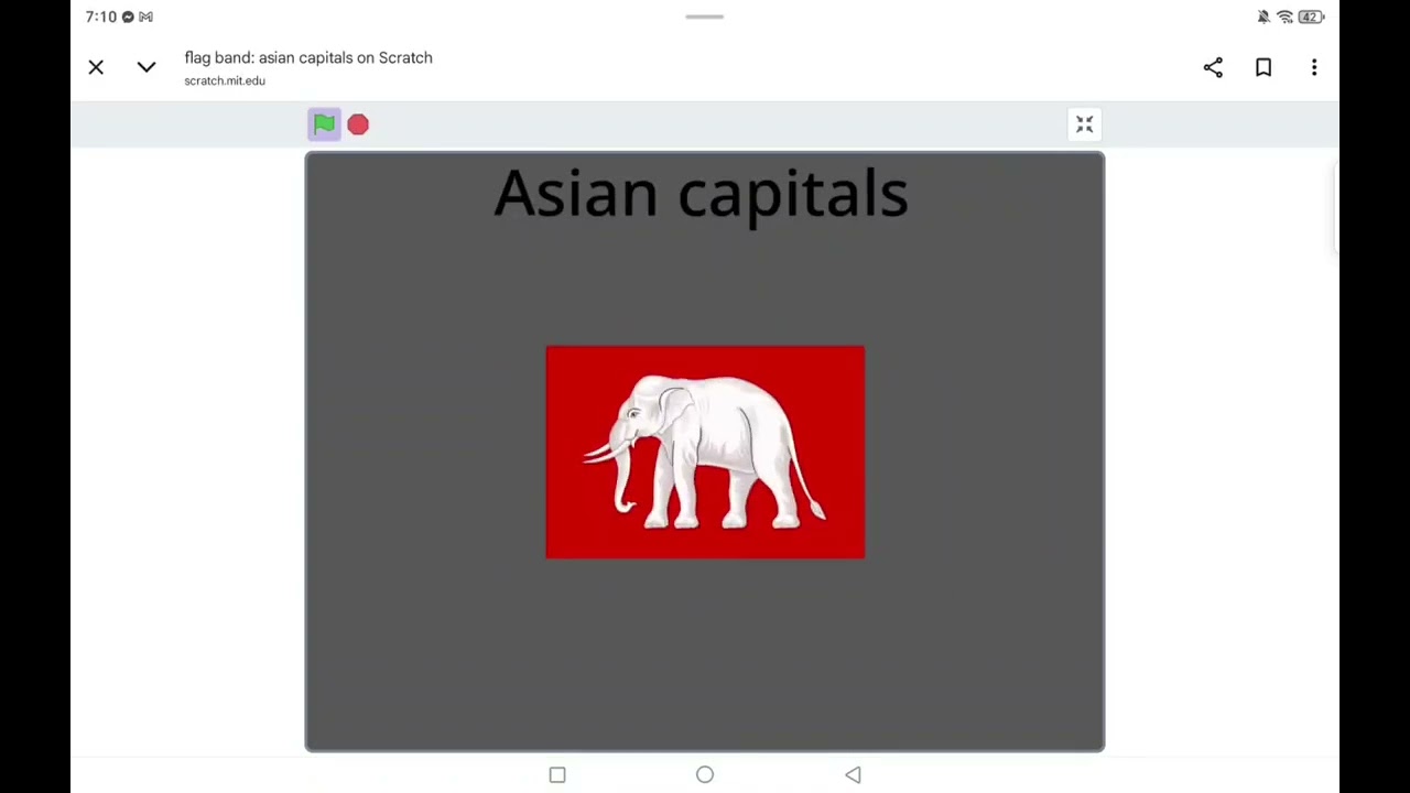 Flag bnad:Asian capitals