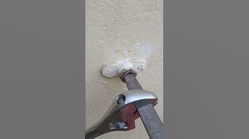 Remove broken end of outside tap