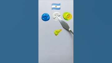 What color do mixed flags make?? #paintmixing #colormixing #satisfyingart #asmart