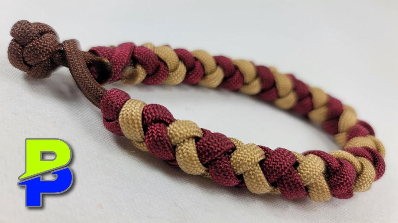 Make a 4 Strand Paracord Bracelet with a 2 Strand Diamond Knot Closure