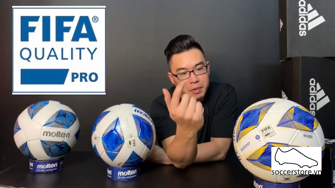 adidas hàng bông 2022 New Trên tay bóng chính hãng Molten đạt chuẩn FIFA Quality Pro