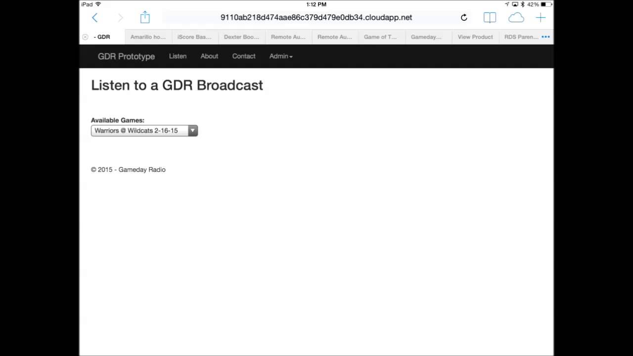 Gameday Radio + iScore Demo 2 YouTube
