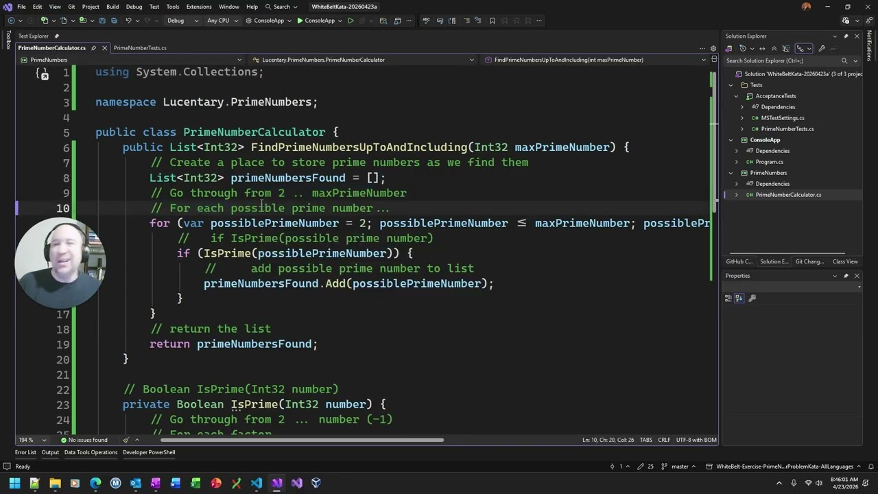 White Belt - Detailed Kata in C# - Part 3 video thumbnail