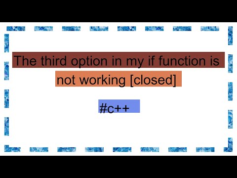 The third option in my if function is not working [closed]