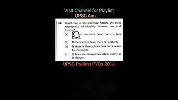 Part 33 : UPSC CSE PYQs 2018 | Constitution and Polity #upscpyqs #upscshorts #upsc #upscsimplified
