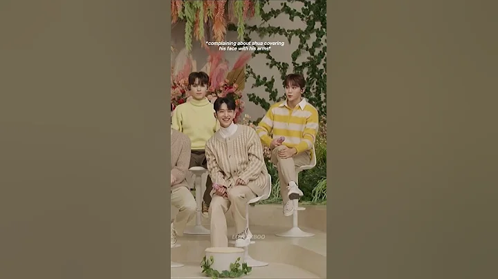 seungkwan adorably complaining to shua for covering his face 🤣