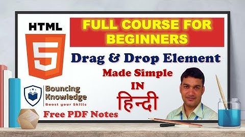 47 HTML: Using Drag & Drop Element | How to Move Elements Live on Webpage