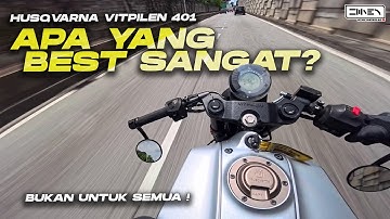 MOTOR NI BUKAN UNTUK SEMUA ORANG ! Husqvarna Vitpilen 401 | Insta360 Ace Pro 2 [4K]