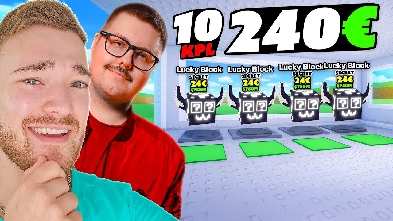 Avattiin Roposen kanssa 240€ edestä Lucky Blockeja 😯 | Steal a Brainrot